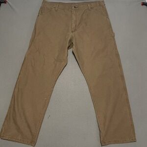 Vintage Mens Rustler Classic Carpenter Jeans 40x32 Brown‎ Canvas New